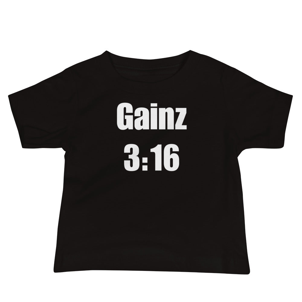 Gainz 3:16 Baby Jersey Short Sleeve Tee
