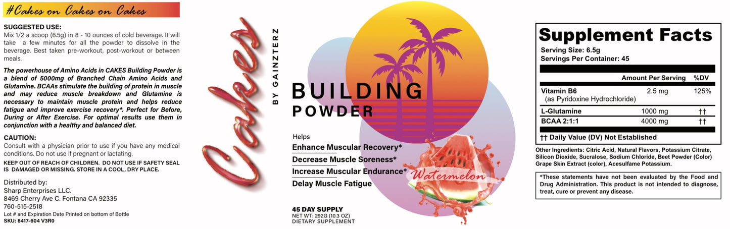 CAKES BUILDING POWDER