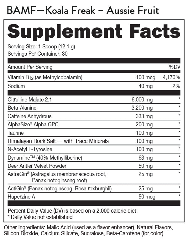DAS LABS BAMF PRE WORKOUT