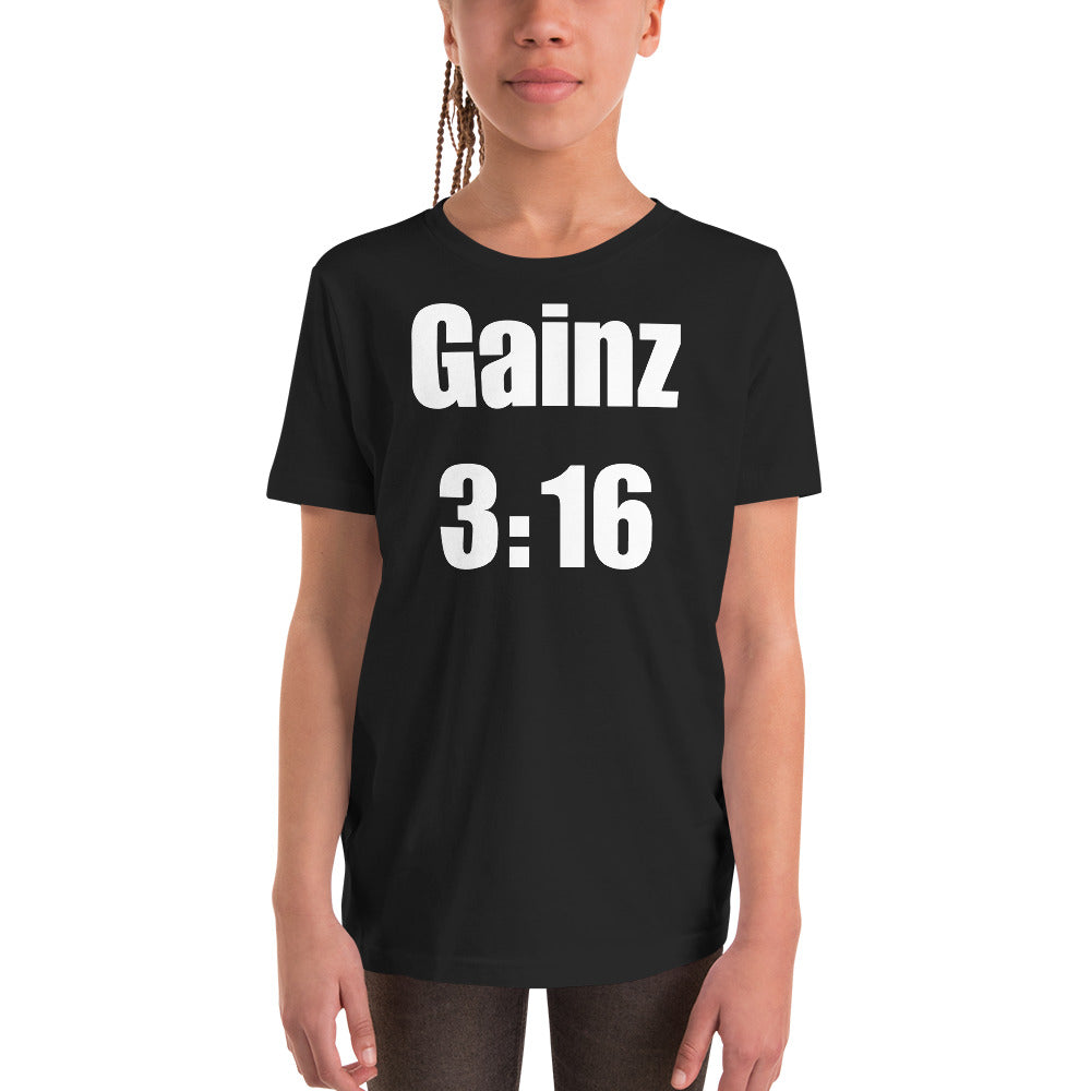 Gainz 3:16 Youth Short Sleeve T-Shirt