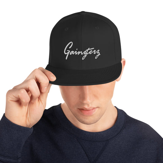 GAINZTERZ WHITE LOGO Snapback Hat
