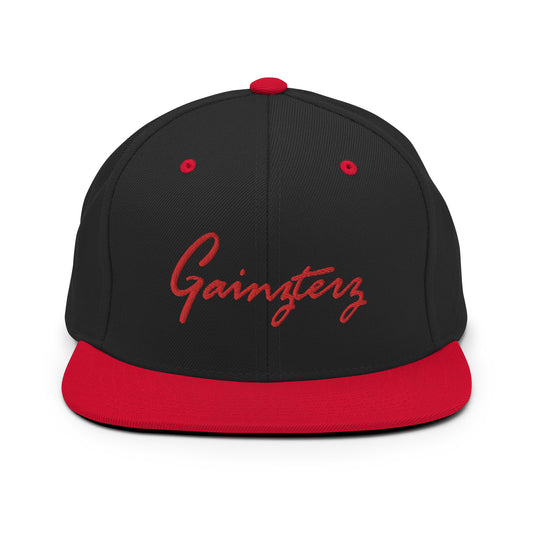 Gainzterz Black/Red Snapback Hat