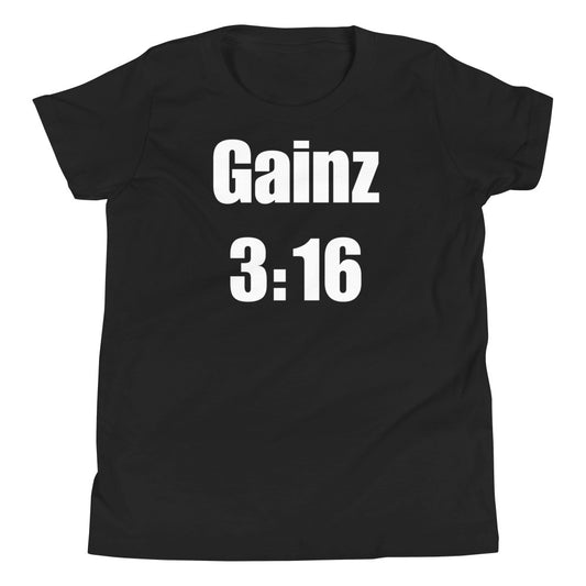 Gainz 3:16 Youth Short Sleeve T-Shirt